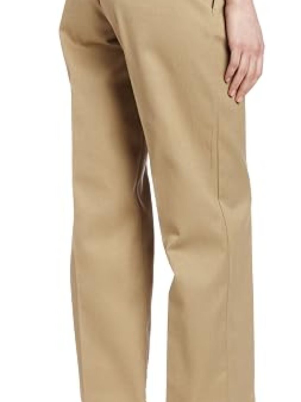 Dickies Women's Regular Fit 774 Work Pants 14 Tall Beige High Rise FP74KH